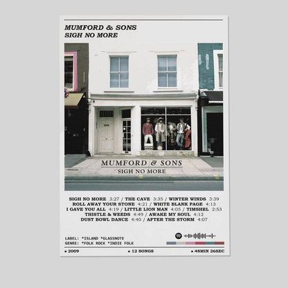 Mumford And Sons Sigh No More Album Cover Canvas Poster Print Music Posters Size 24''x36''
