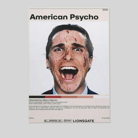 Posters American Psycho Vintage Poster Size 24''x36''