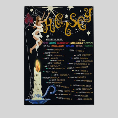 Halsey Tour Dates Poster 2025 Size 24''x36''
