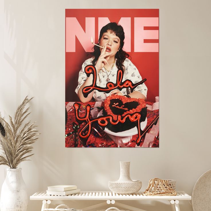 Music Poster- Lola Young Singer - Vintage Style - Size 24x36