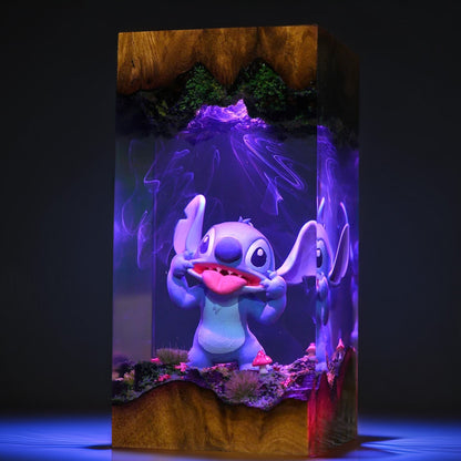 Blue Cosmic Pet Creature Resin Lamp V2