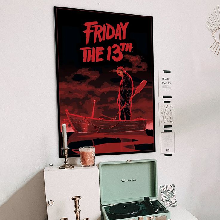 Friday The 13th - Boat Wall Poster Size 24''x36''