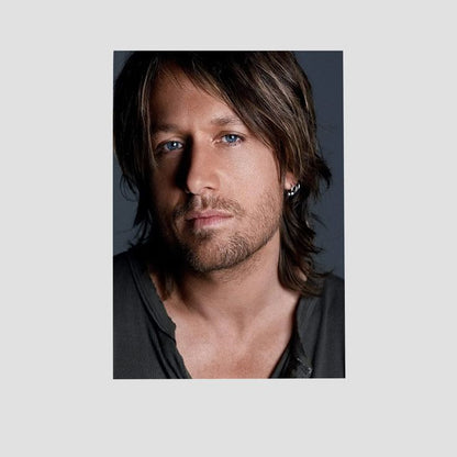 Portrait Country Pop Singer Keith Urban Retro Style - Size 24''x36''