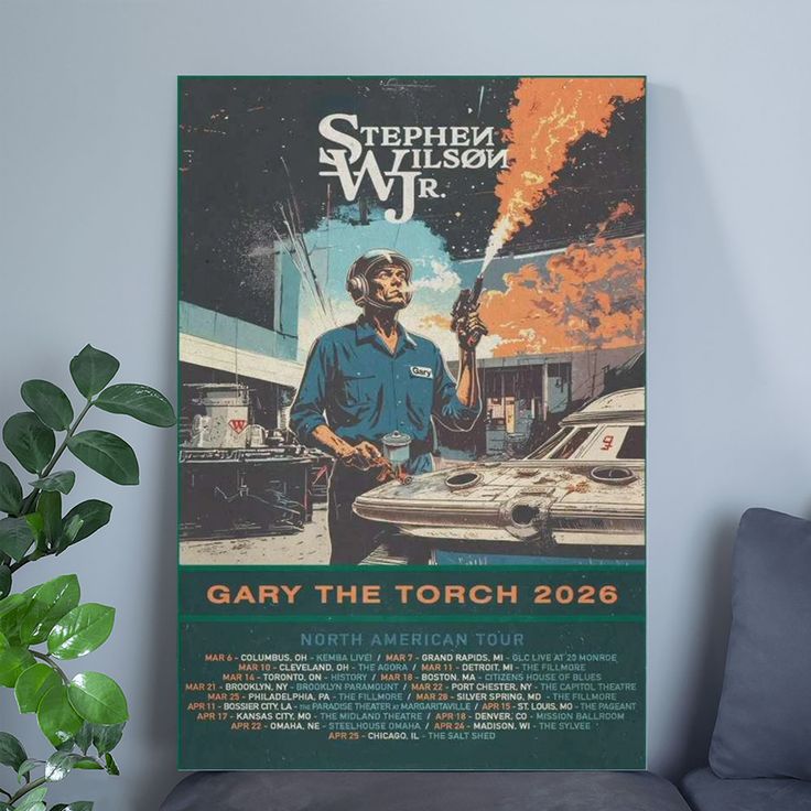 Stephen Wilson Jr Gary The Torch 2026 Tour Poster Size 24''x36''