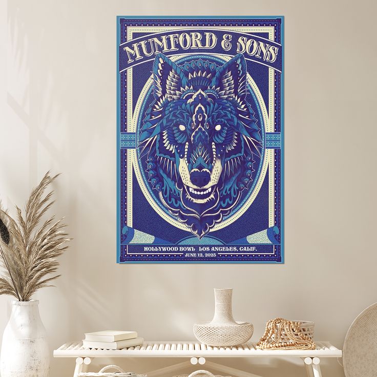 2025 Mumford & Sons Tour Los Angeles, CA Poster Size 24''x36''
