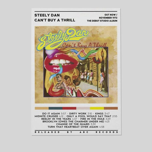 Steely Dan - Can't Buy A Thrill Canvas Poster Bedroom Decoration Landscape Office Size 24''x36''