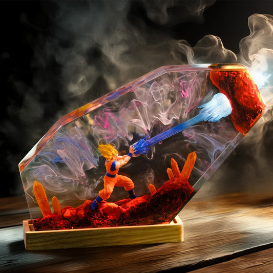 Energy Beam Warrior Resin Epoxy Lamp