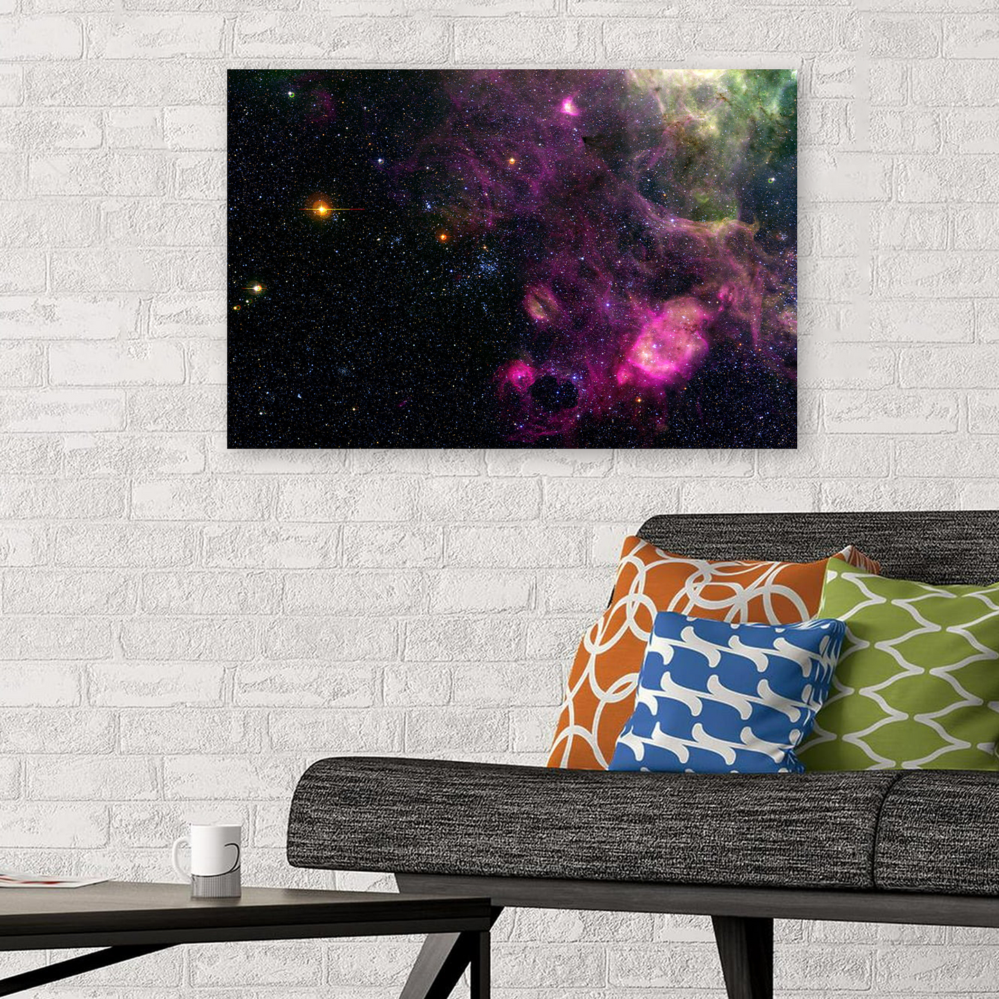 Ring Shaped Nebula in the Large Magellanic Cloud Art Poster