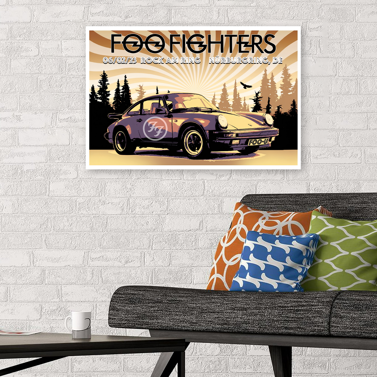 Foo Fighters Delaware concert Poster Signed By Scott James Limited 1500 Size 24''x36''