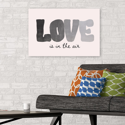 Love Is In The Air Print: Trendy Retro Dorm Room Poster
