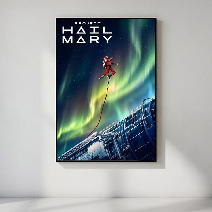 Project Hail Mary Poster Bundle, Sci-Fi Space Wall Art Set