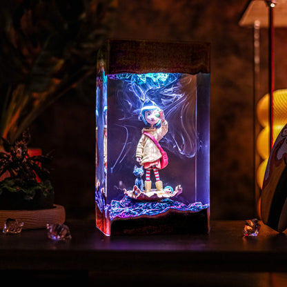 Coraline Resin Lamp