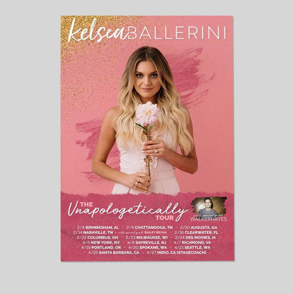 KELSEA BALLERINI REPLICA 2018 CONCERT POSTER Size 24''x36''