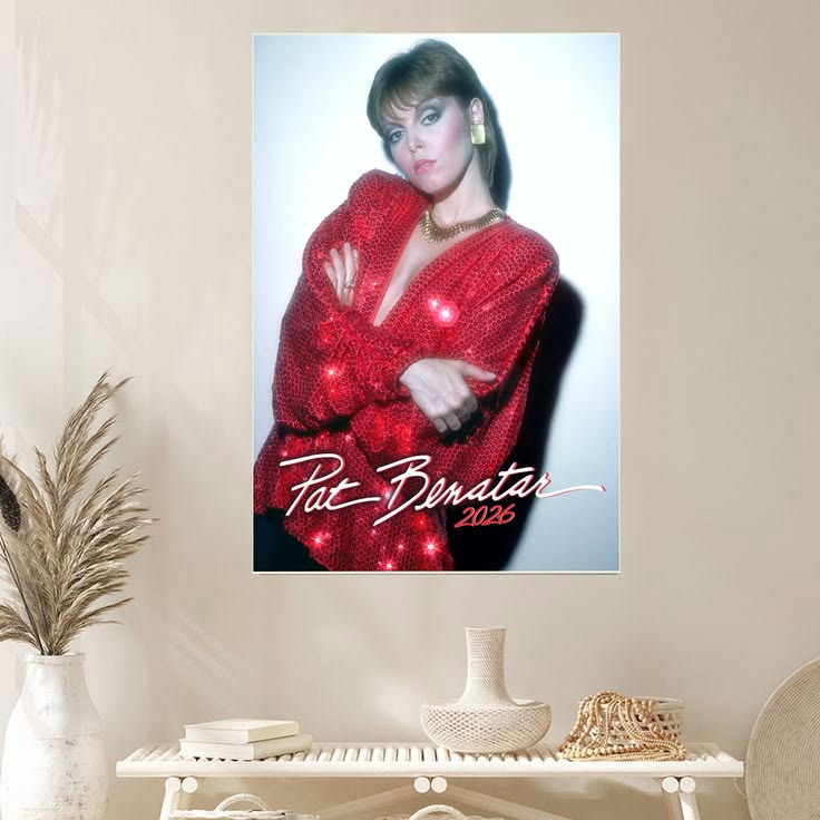 2026 Wall Calendar PAT BENATAR Vintage Music Photo Poster Size 24''x36''