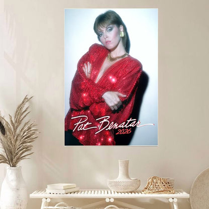 2026 Wall Calendar PAT BENATAR Vintage Music Photo Poster Size 24''x36''