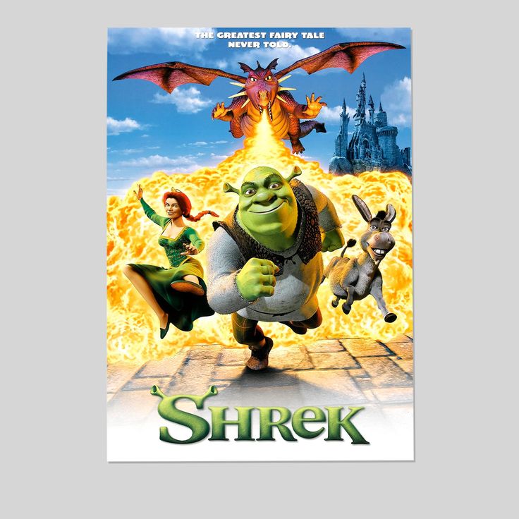 Shrek Movie Poster Print Size 24''x36''