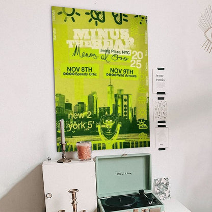 Minus The Bear Tour NYC On Nov 8-9 2025 Poster Size 24''x36''