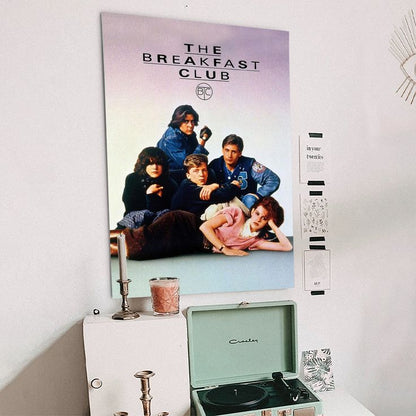 The Breakfast Club - One Sheet Wall Poster Retro Style - Size 24''x36''