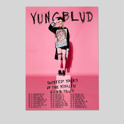 X524 Yungblud Concert 21st Century Liability Fabric Poster Art Size 24''x36''