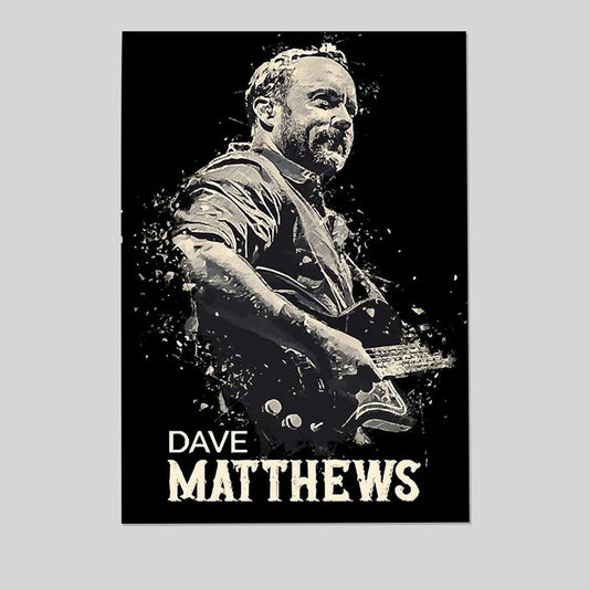 Music Poster- Dave Matthews Poster - Vintage Style - Size 24x36