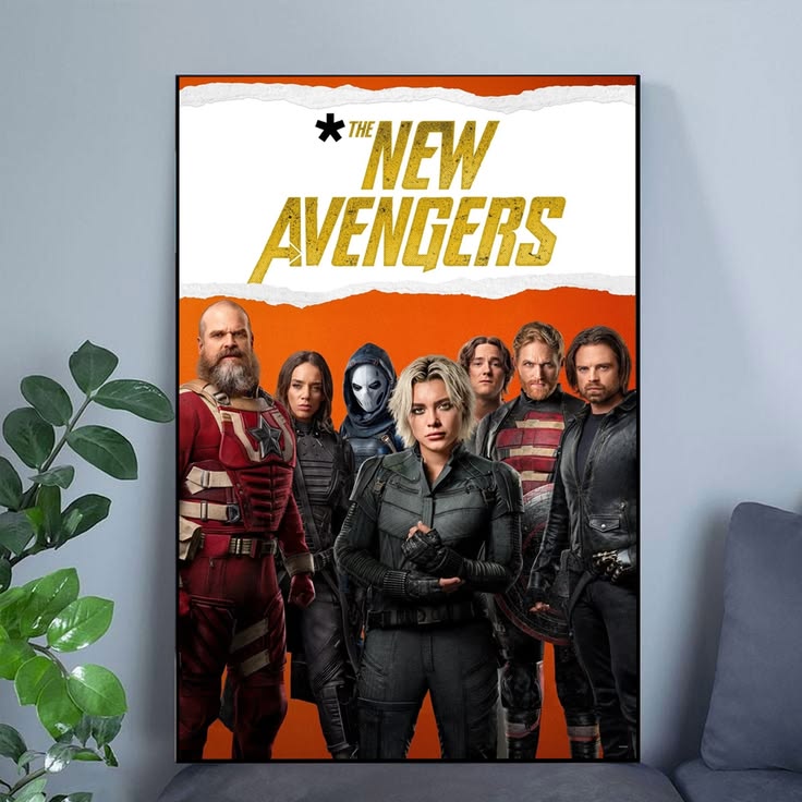 Thunderbolts Movie Poster Florence Pugh Marvel Sebastian Stan g Size 24''x36''