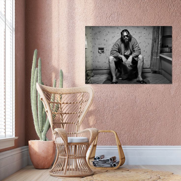 Funny Wall Decor for Bathroom Aesthetics - 90s Movie Posters Black and White Art, Toilet Humour Amusing Cool Signs Retro Style - Size 24''x36''