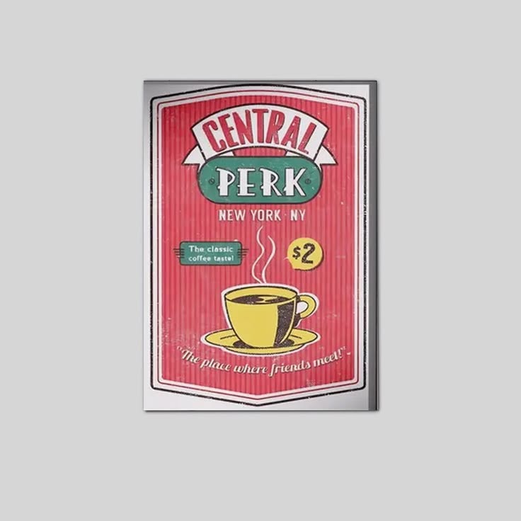 Lucky Shop Friends TV Show Poster, Central Perk Wall Art Poster Full Size 24''x36''