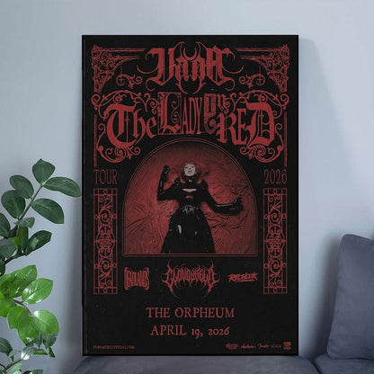 Vana The Lady In Red Tour 2026 Poster Size 24''x36''