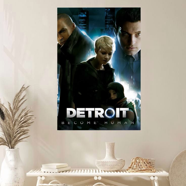 Detroit Become Human Video Game Wall Art Poster Size 24''x36''