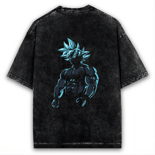 SUPER SAIYAN WARRIOR VINTAGE OVERSIZE WASHED TEE