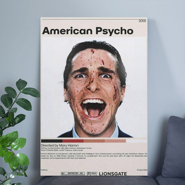 Posters American Psycho Vintage Poster Size 24''x36''