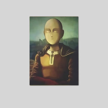 Saitama Mona Lisa Anime Poster Size 24''x36''