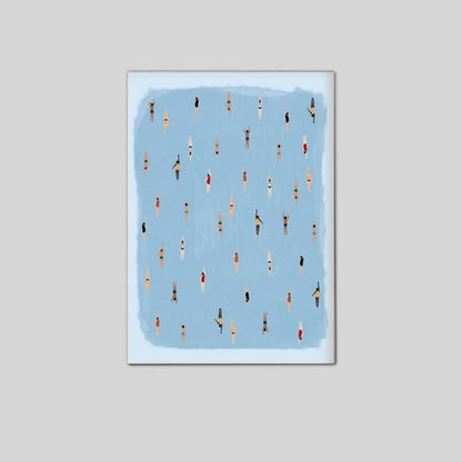 Swimming in Watercolor Art Poster Full Size 24''x36''