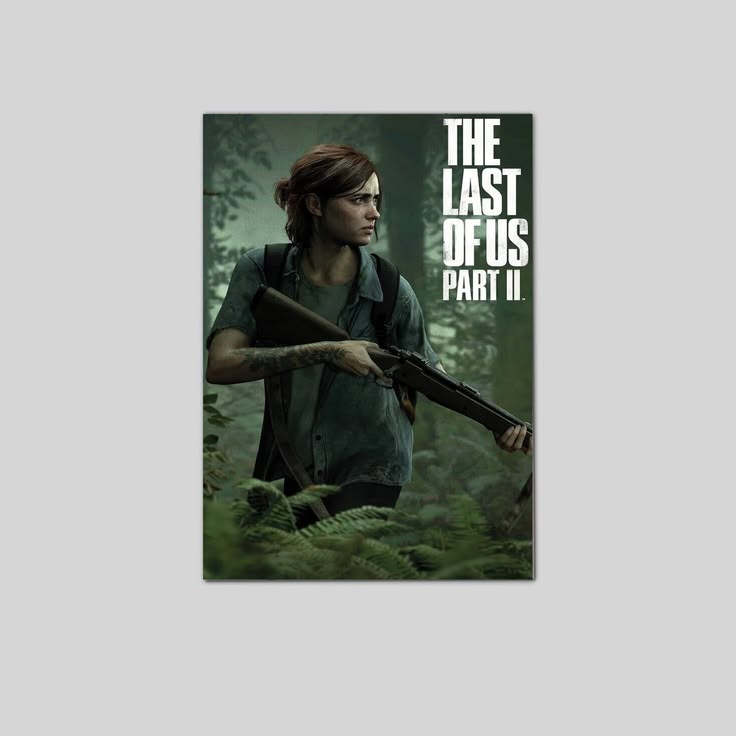 The Last Of Us: Part 2 Zombie Video Game Ellie With Rifle Print Poster Size 24''x36''