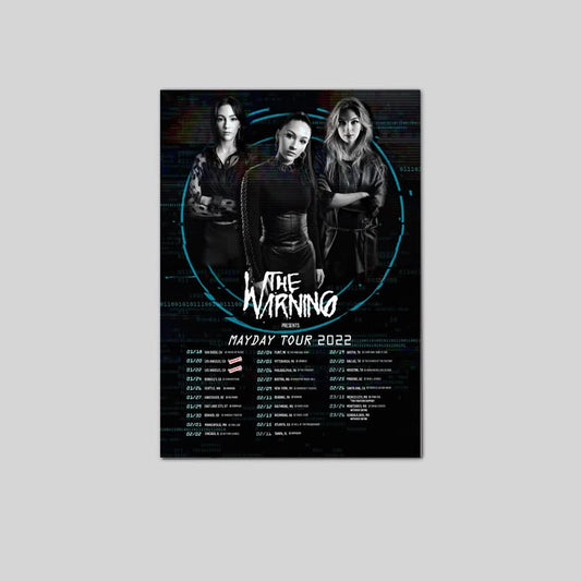 THE WARNING "MAYDAY TOUR 2022" U.S. & MEXICO CONCERT TOUR POSTER - Rock Size 24''x36''