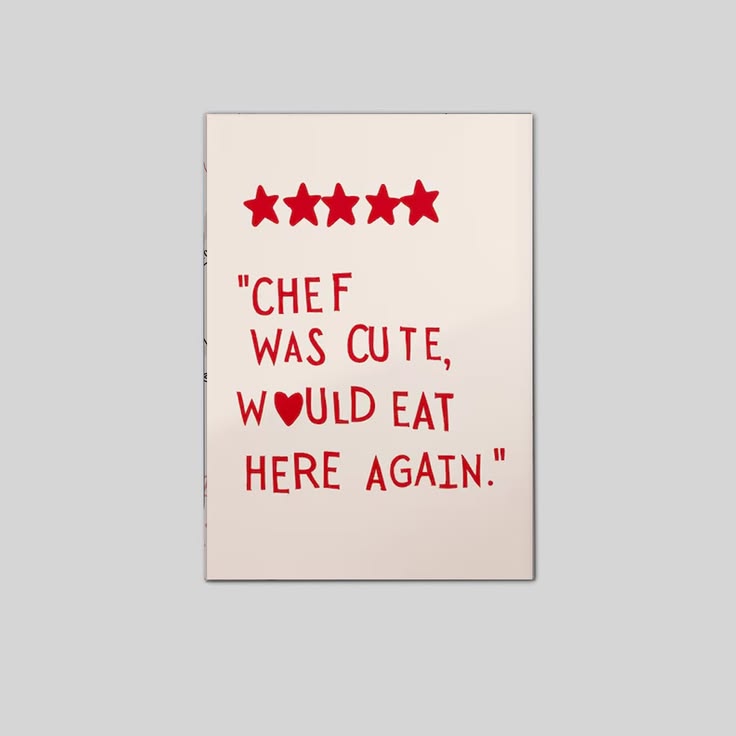 Kitchen Wall Art: The ORIGINAL Chef Was Cute Poster Full Size 24''x36''