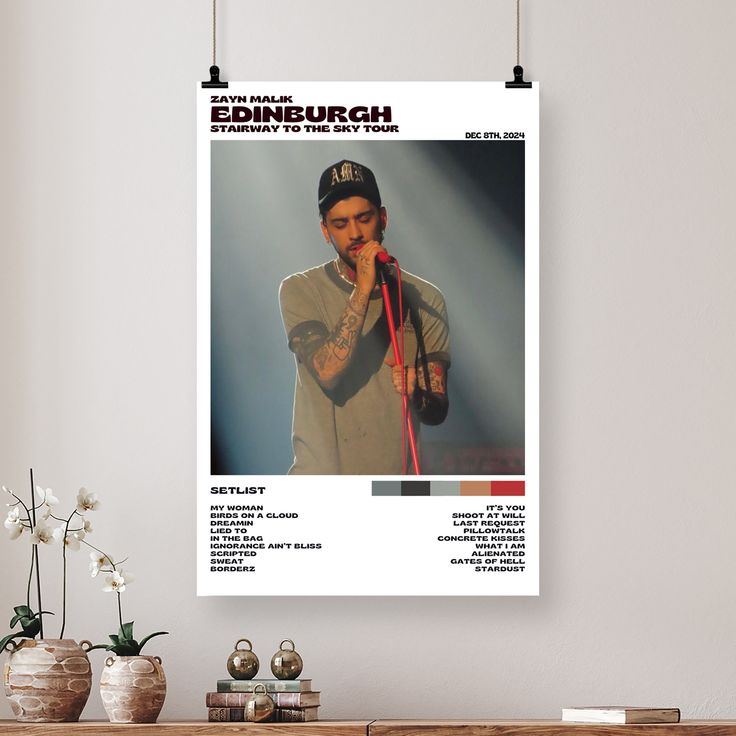 Zayn Malik - Edinburgh (Night 1) Size 24''x36''