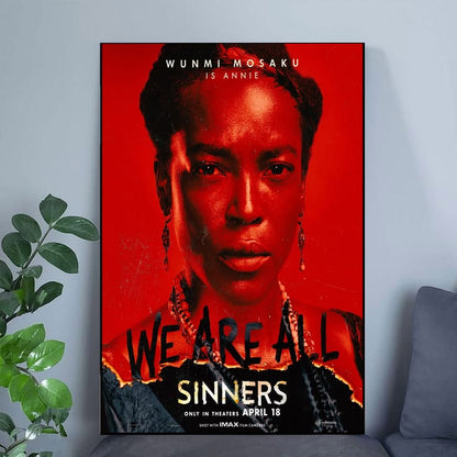 Sinners Movie Poster Michael B Jordan Hailee Steinfeld Poster Size 24''x36''