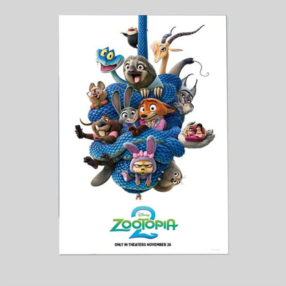 Walt Disney's Zootopia 2 movie poster  Zootopia poster Size 24''x36''