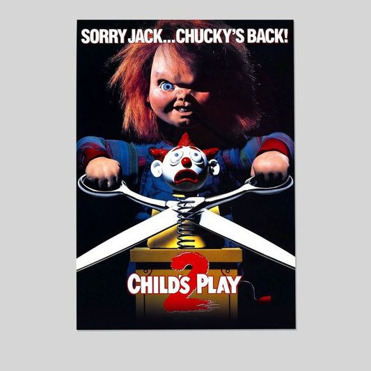Child's Play 2 - Movie Poster (Sorry Jack... Chucky's Back) (Regular Style) Size 24''x36''