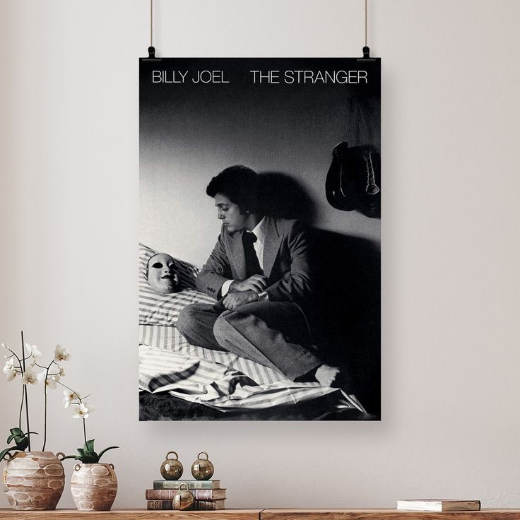 Billy Joel Poster The Stranger Album Cover Classic Rock Music Merchandise Retro Vintage 70s 80s Concert Tour Cool Poster Size 24''x36''