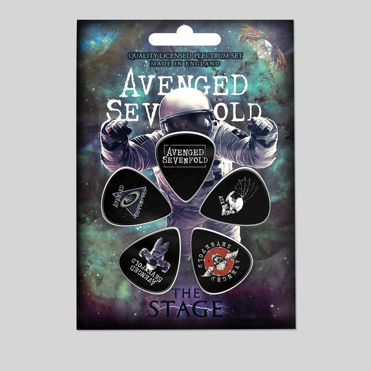 Avenged Sevenfold Plectrum The Stage Set of 5 Multicolours Size 24''x36''