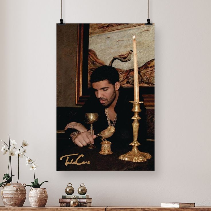 Drake Take Care Album Cover Art Poster, Unframed - Bedroom Decor  Size 24''x36''