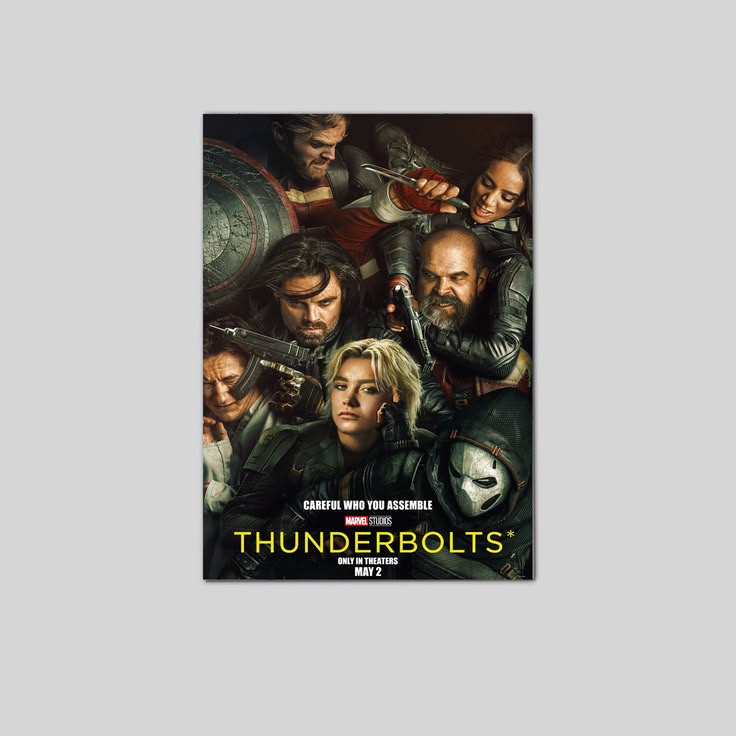 Thunderbolts Movie Poster Florence Pugh Marvel Sebastian Stan e Size 24''x36''
