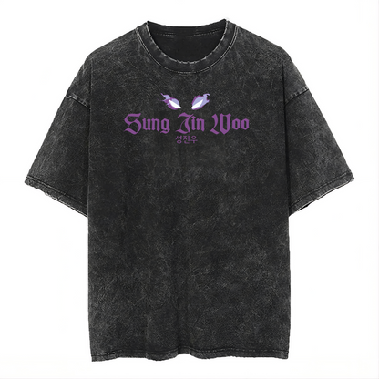 2-SIDED SUNG JIN WOO ARISE: VINTAGE WASHED TEE