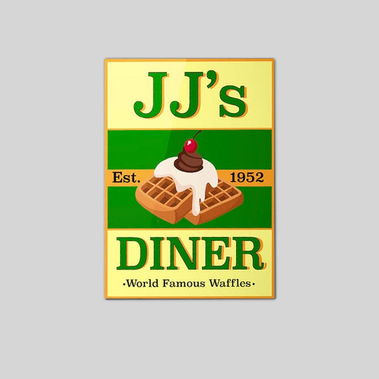 Lucky Shop Vintage JJ’s Diner Inspired Wall Art Poster Full Size 24''x36''