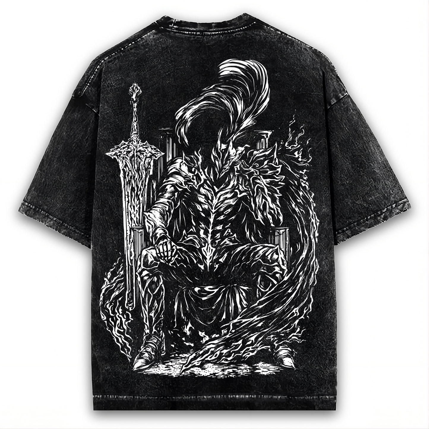 2-SIDED SOLO LEVELING VINTAGE ANIME T-SHIRT: SUNG JIN WOO WASHED TEE