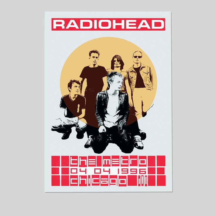 Treayes Radiohead Canvas Poster Bedroom Decor Office Decor Gifts Size 24''x36''
