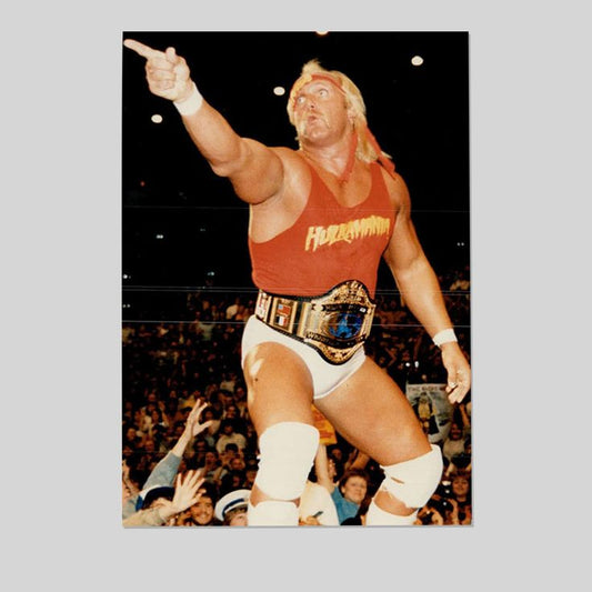 Hulk Hogan 4 championship belt in the ring 2025 Size 24''x36''