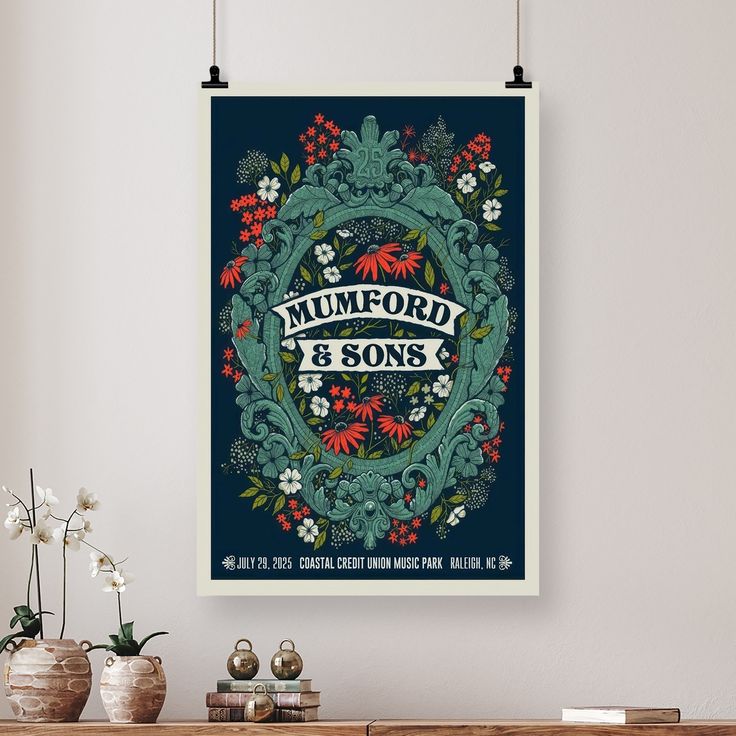 Mumford & Sons Poster - July 29, 2025 Tour Date Size 24''x36''